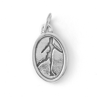 Ice Skate Female Medallion: CH4631