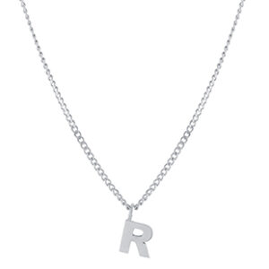 Diagonal Initial Necklace