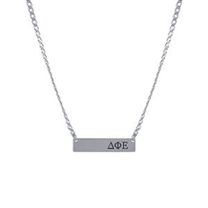 Horizontal Bar Greek Letter Necklace