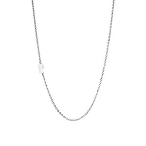 Initial on Side Necklace