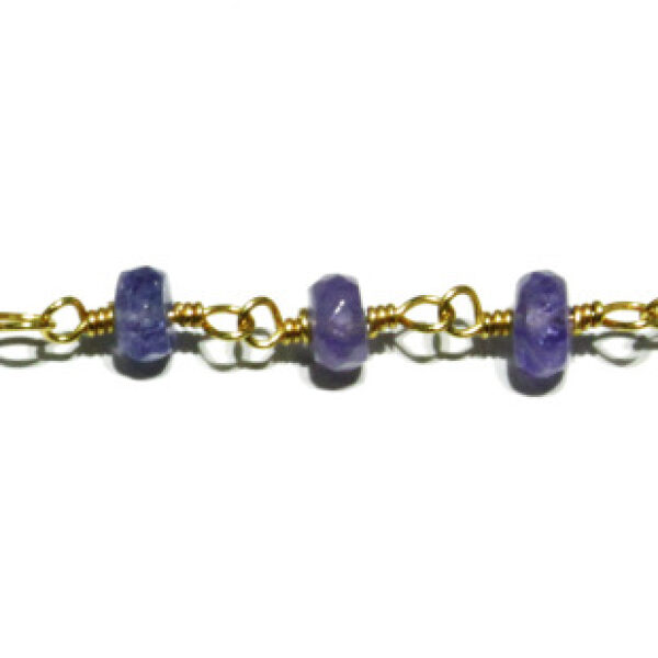 Tanzanite, hand wrapped, wire wrapped