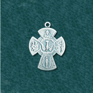 Cross with Christ Mary Peace Dove: C19665-G