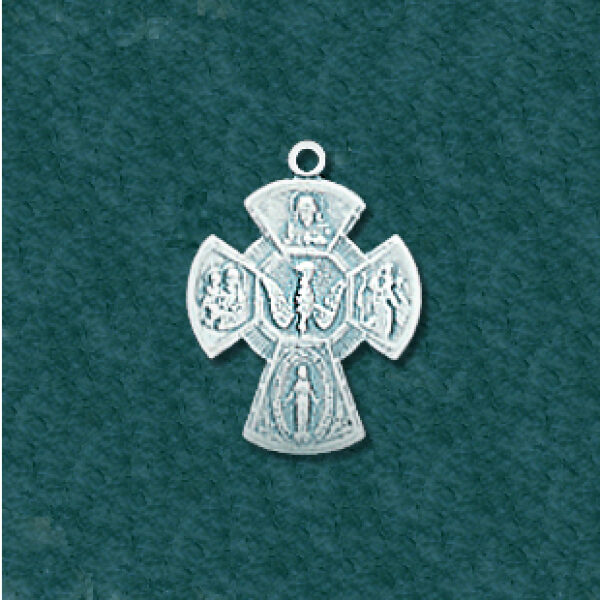 Cross with Christ Mary Peace Dove: C19665-G
