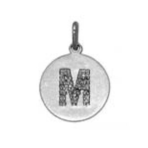 14K W Diamond Initial