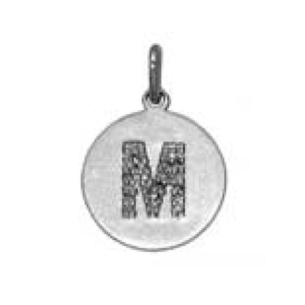 14K W Diamond Initial